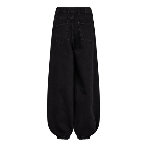 Haute Lamitie Denim Harem Pant, Black