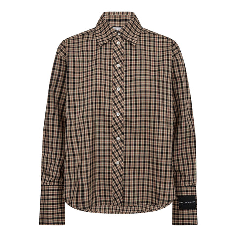 Haute Lamitie Maxi Logo Dessert Check Shirt, Dessert
