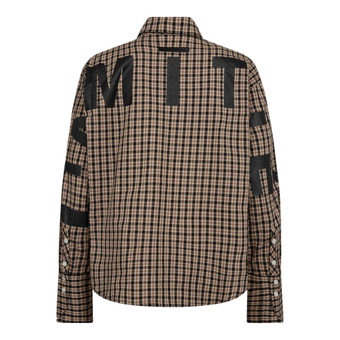 Haute Lamitie Maxi Logo Dessert Check Shirt, Dessert