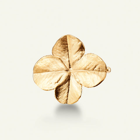 Flora Danica Firkløver hair clip forgyldt