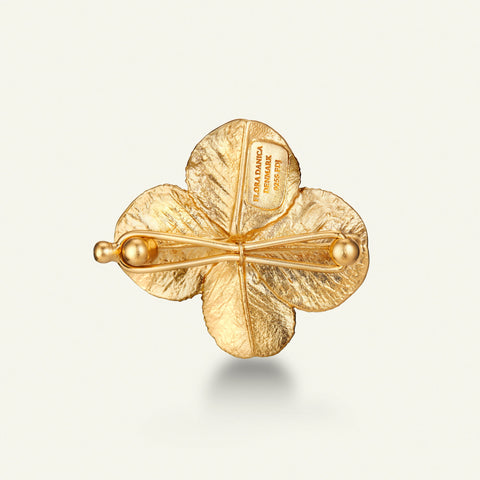 Flora Danica Firkløver hair clip forgyldt