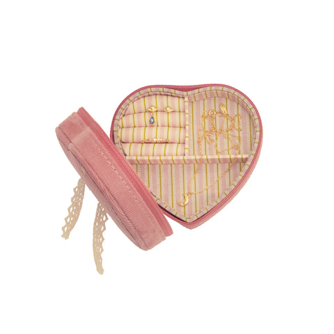 Maanesten Heart Jewelry Box, Pink Theatre Magic