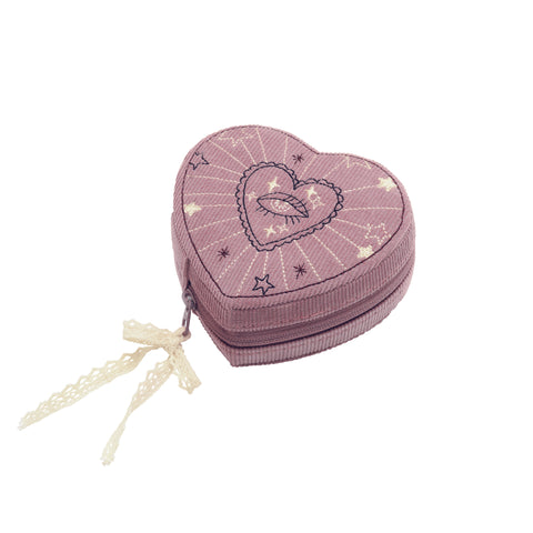 Maanesten Heart Jewelry Box, Purple Theatre Magic