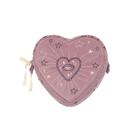 Maanesten Heart Jewelry Box, Purple Theatre Magic