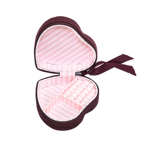Maanesten Heart Jewelry Box, Maroon