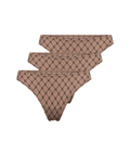 Hype the detail string trusse i nude brun med logo