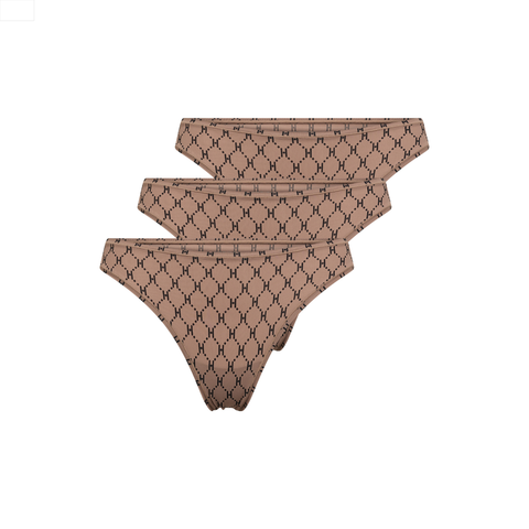Hype the detail string trusse i nude brun med logo