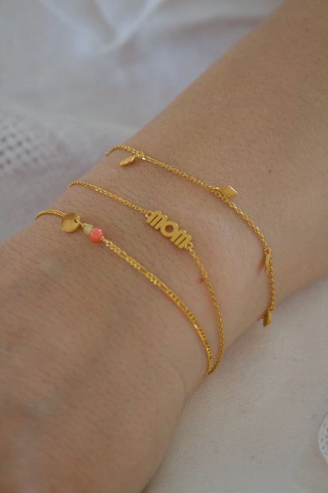 Stine A Harlequin armbånd, Pink Heart