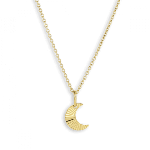 Jane Kønig Reflection Half Moon pendant, Forgyldt sølv