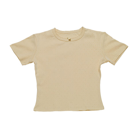 Maanesten Joy Pointelle Top,  Butter Yellow