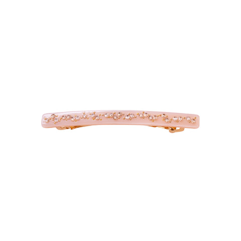Juin_blush_hairclip juin hårspænde i lyserød med rhinsten fra maanesten 