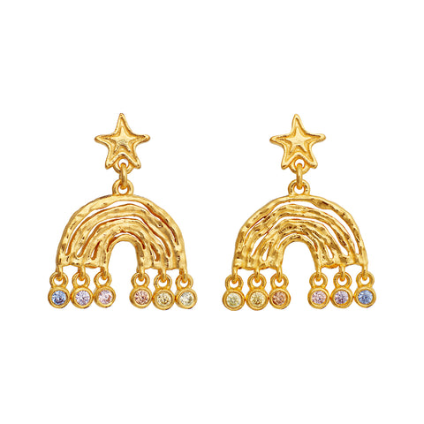 Maanesten Kimi earring – Forgyldt Sølv