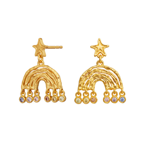 Maanesten Kimi earring – Forgyldt Sølv