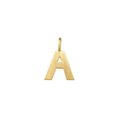 Dulong Letter vedhæng - A, lille guld