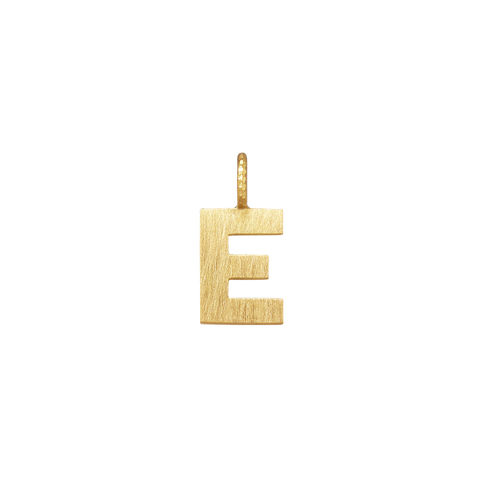 Dulong Letter vedhæng - E, lille guld