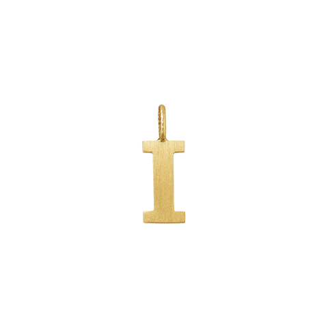 Dulong Letter vedhæng - I, lille guld