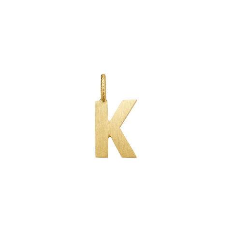 Dulong Letter vedhæng - K, lille guld
