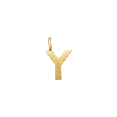 Dulong Letter vedhæng - Y, lille guld