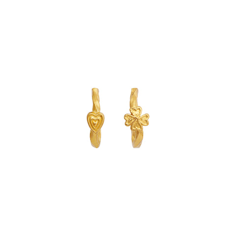 Maanesten Loretta earring – Forgyldt Sølv