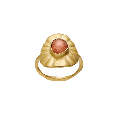 Maanesten Lotus ring, Forgyldt sølv