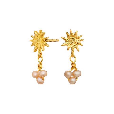 Maanesten Lucie earring – Forgyldt Sølv