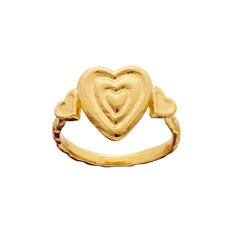 Maanesten Mabel Ring – Forgyldt Sølv