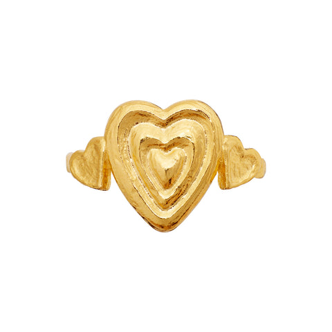 Maanesten Mabel Ring – Forgyldt Sølv