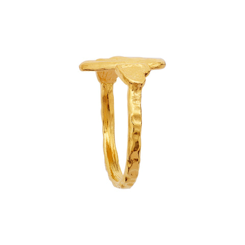 Maanesten Mabel Ring – Forgyldt Sølv