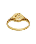 Magdalena_ring_gold_a. Magdalena ring fra Maanesten. i forgyldt sølv med zirkonia sten og måne 