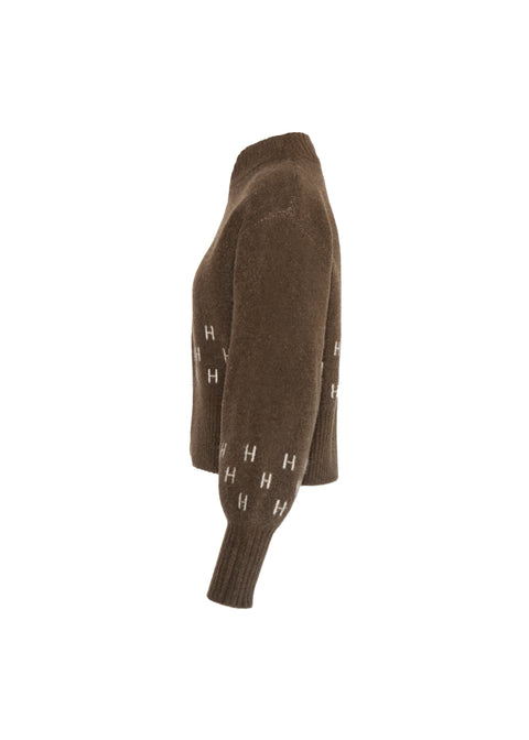 HÈST sweater, MÄRTHA Short Jacket, dark earth