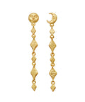 Minola_earrings_gold_a. Minola øreringe i forgyldt sølv fra maanesten. med måne 