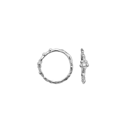 Maanesten Neri øreringe, Sølv