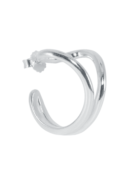 Jane Kønig Open Heart Hoop, Sølv