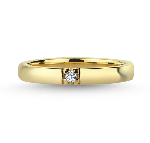 Nuran ADMIRE Alliancering 1x0,03 ct W-SI, 8 kt rødguld