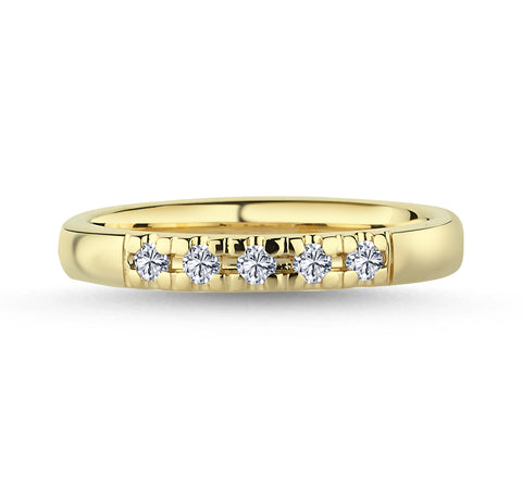 Nuran ADMIRE Alliancering 17x0,03 ct W-SI, 8 kt rødguld