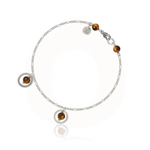 Piccolo Tiger Eyes armbåndet fra Dulong Fine Jewelry. PIC4-F1111. Tigerøje