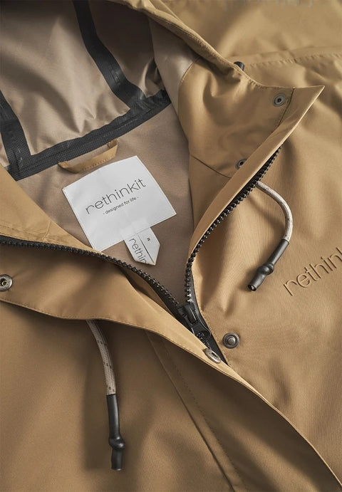 Rethinkit Rainshell Jacket, Golden Brown