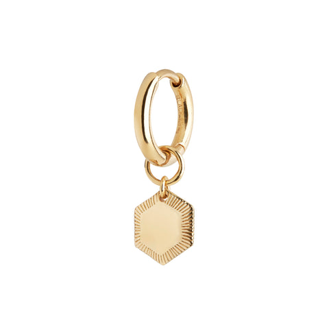 Maria Black ørering, Ravello Huggie, forgyldt sølv