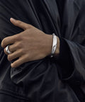 Georg Jensen Reflect id-armring, Sølv Rokkjærs
