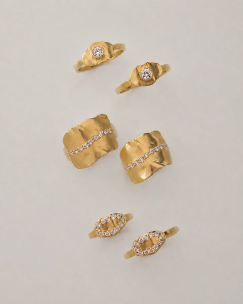 Stine A Kiss Me Cleo Ring, Forgyldt sølv