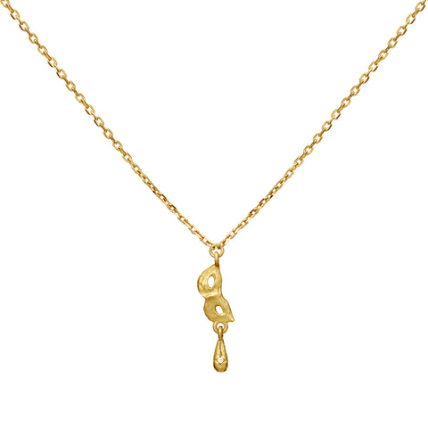 Maanesten Romeo halskæde, forgyldt sølv