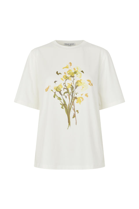 STINE GOYA Light Jersey, Short Sleeve T-Shirt - Petunia Bouquet