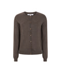 SR120-213-661CoffeeQuartzmelange-Extra1. SRMarla cardigan knit. Fra soft rebels. SR120-213