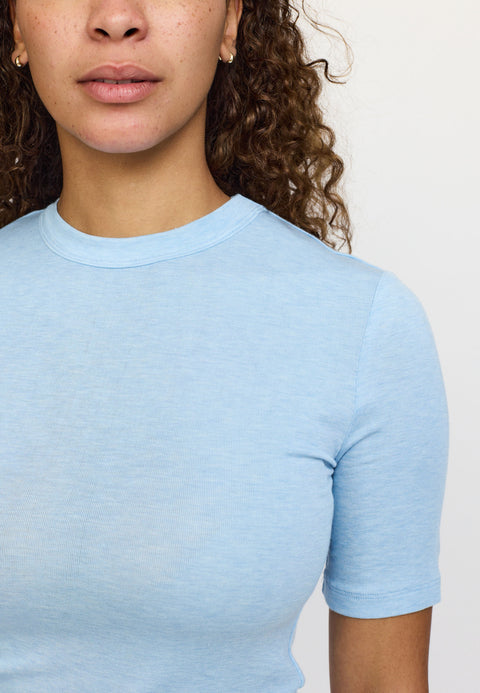 Soft Rebels SRRoman SS Top - Cashmere Blue Melange