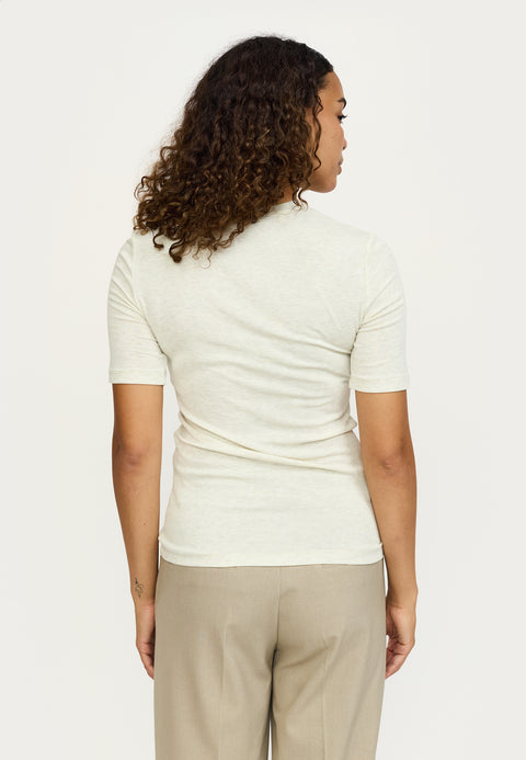 Soft Rebels SRRoman SS Top - Arctic Wolf Melange