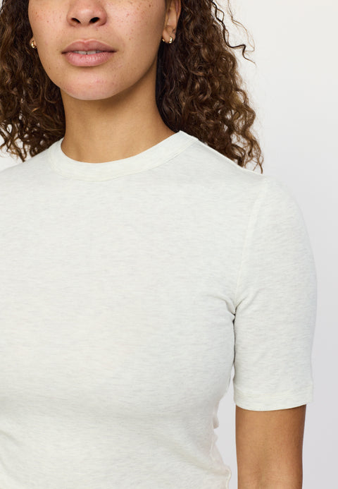 Soft Rebels SRRoman SS Top - Arctic Wolf Melange