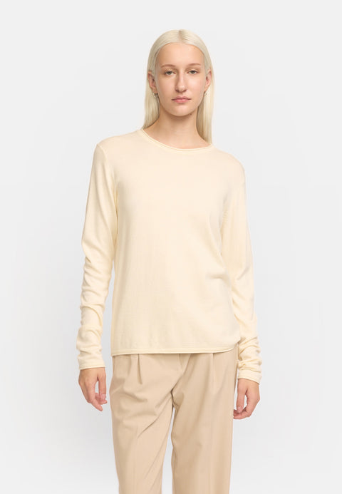 Soft Rebels SRMarla O-neck Roll Edge Knit, Arctic Wolf