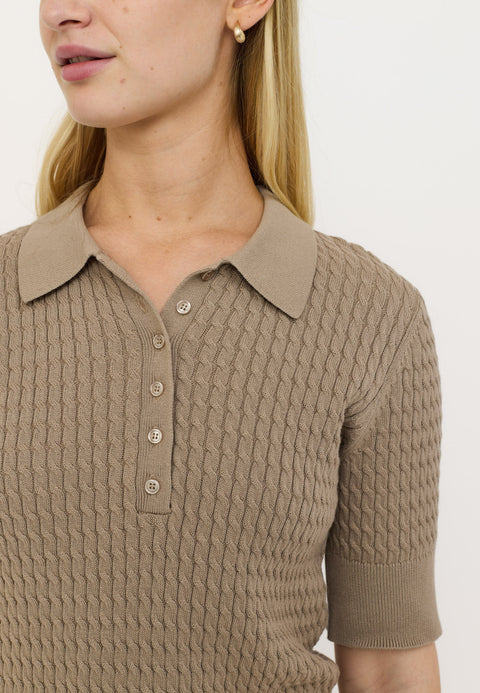 Soft Rebels SRBeth Polo Knit - Greige