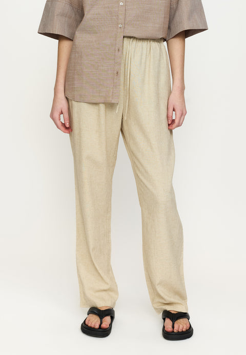 Soft Rebels SRYindi Pant, Ecru Melange