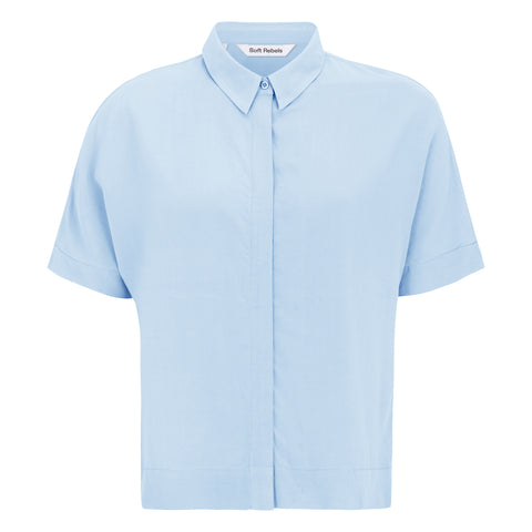 Soft Rebels SRFreedom SS Shirt, Cashmere Blue